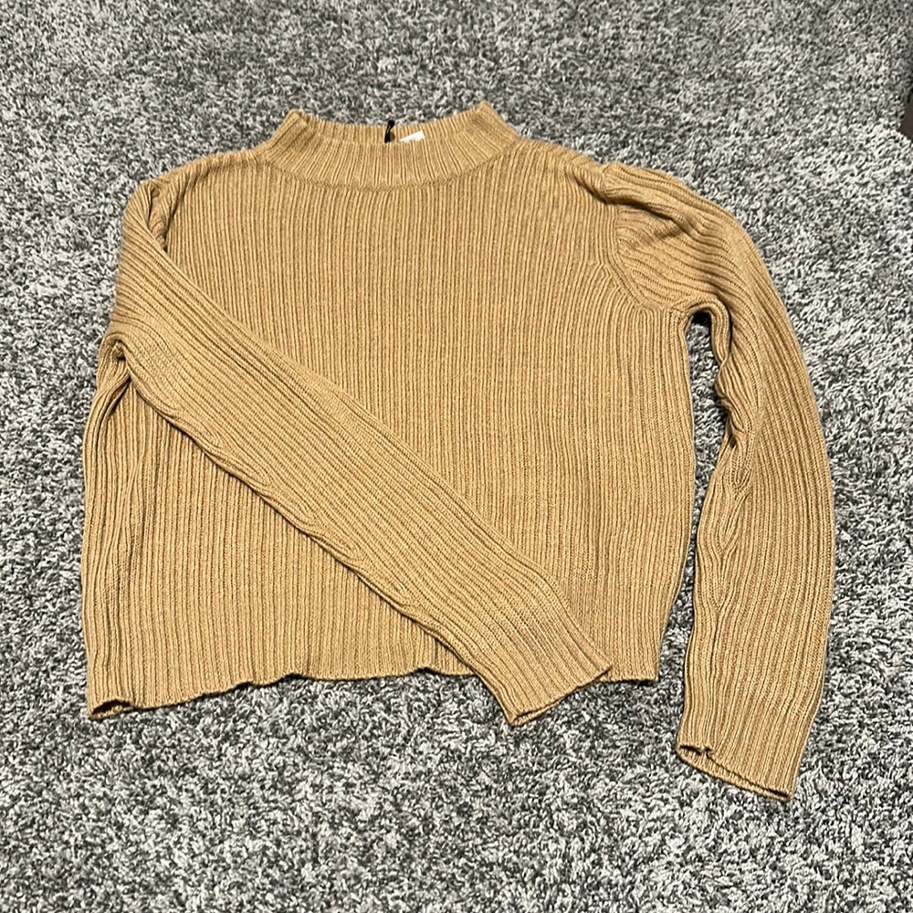 Thin knit turtleneck sweater